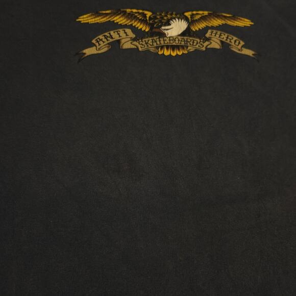 Vintage 90s Anti Hero Skateboards Eagle T Shirt L OG Supreme Skate John Cardiel - Picture 9 of 14